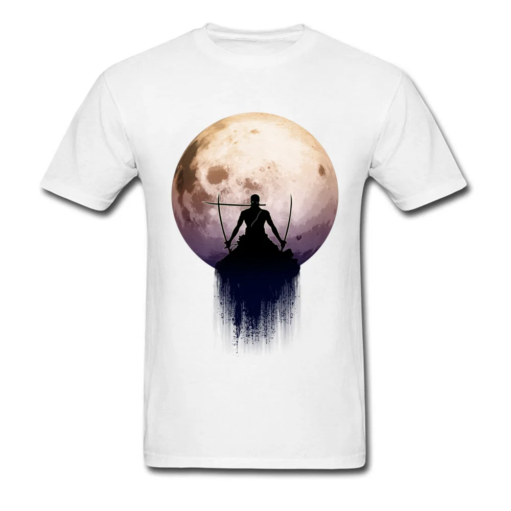 Мужская футболка из 100% хлопка Модный японский ниндзя с тройным мечом и скрытым