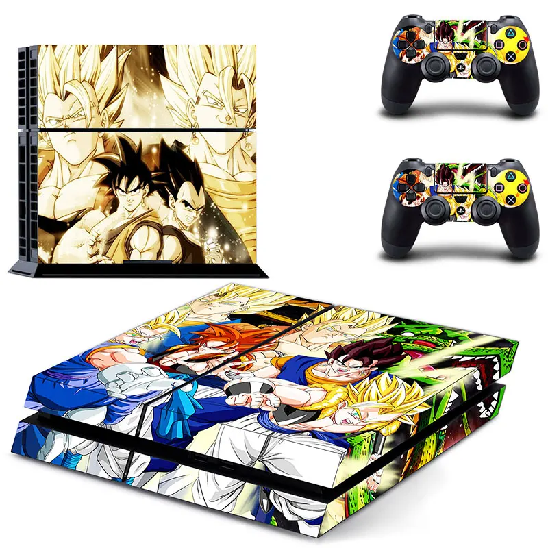 Наклейка на кожу DRAGON BALL Z ps4 Play Station 4 для Sony наклейки одна консоль и 2 контроллера