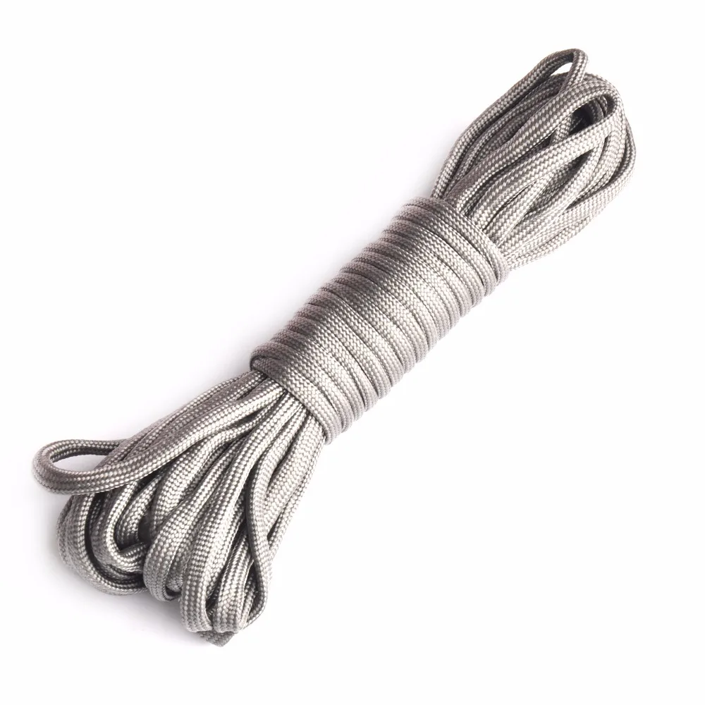 25/50/100ft Paracord 550 парашютный шнур веревка Стандарта Mil Тип III 7 стенд страховочный трос Открытый Кемпинг Альпинизм