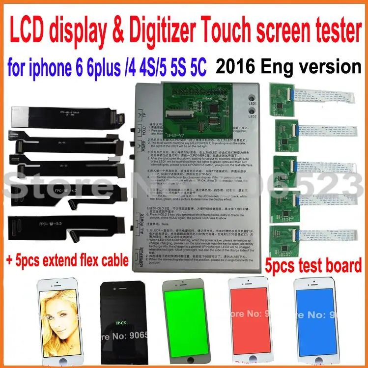 Сенсорный ЖК дисплей и дигитайзер 7 в 1 тестовая плата для сенсорного экрана iphone 6G