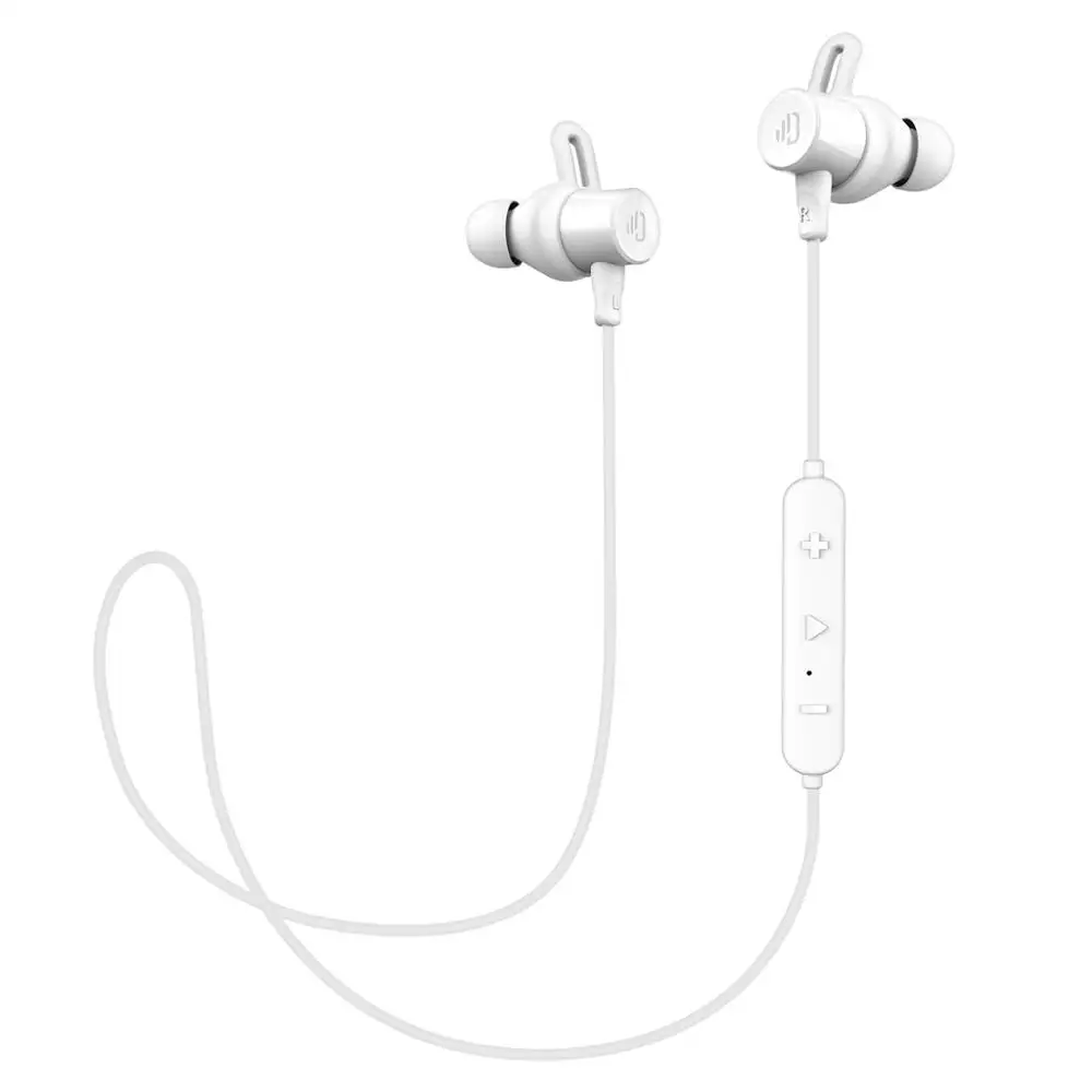 Белый Dudios Bluetooth наушники Aptx стерео IPX7 Спортивные Беспроводные наушники с защитой от пота микрофон Магнитный 8 часов воспроизведения CVC 6,0 шумоподавление - Цвет: Белый