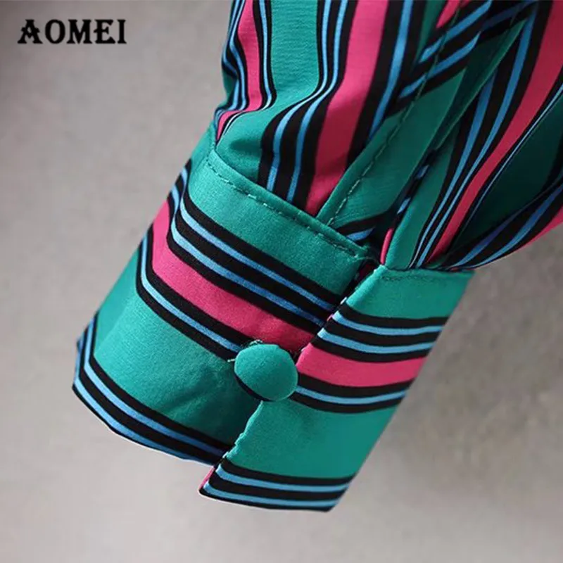 Women Blouse Shirts Striped Long Sleeve O Neck with Sashes New Arrival Office Ladies Spring Work Blouses Tops Blusas 2019 Wear |
