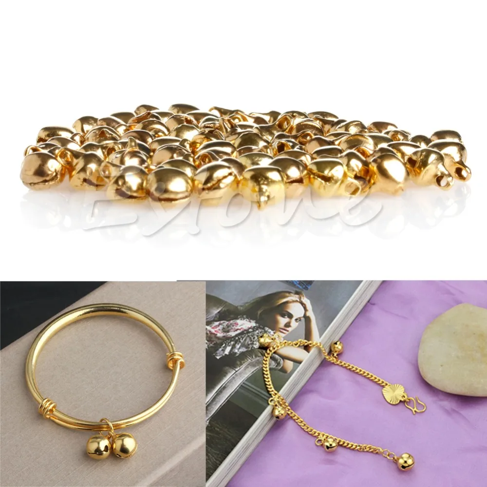 JAVRICK 100 шт. небольшой колокольчик Крафт ювелирные изделия Свадебные шармы 6 мм