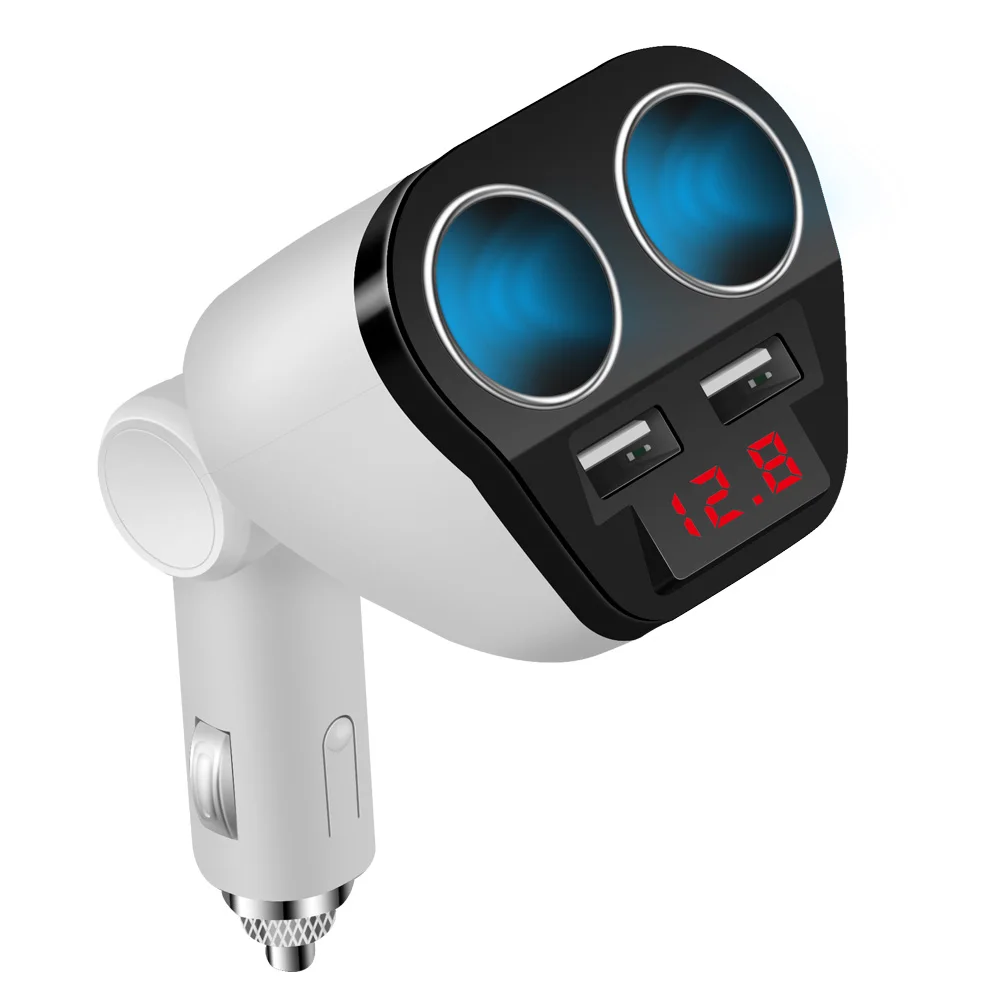 Автомобильное зарядное устройство ACCNIC Dual USB со светодиодным цифровым дисплеем 5 в