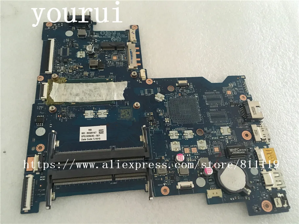 Yourui для струйного принтера HP Pavilion 15 AC ноутбук процессор Материнская плата i3 5020u