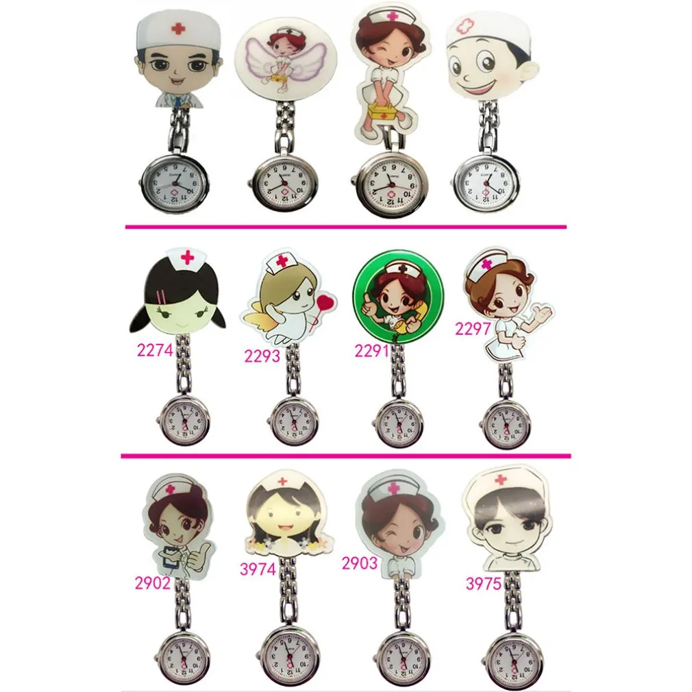 Идеальный подарок медсестры клип на Fob Брошь кулон Висячие часы звезда карманные