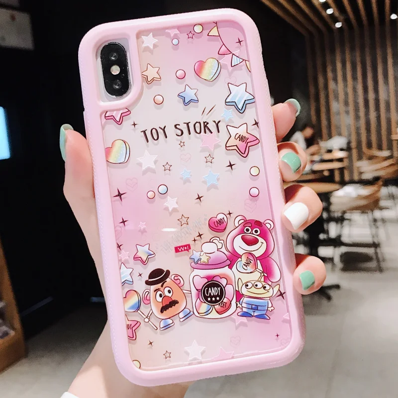 Style 1 Милый мультфильм 3D тиснение для iphone 11 pro Max анти-осень чехол для iphone 7 8 Plus X XR XS MAX чехол для телефона акриловая задняя крышка - Цвет: Style 1
