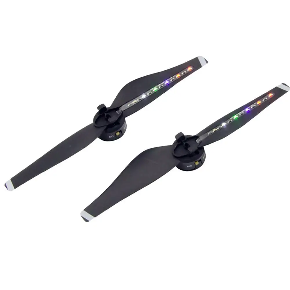 2 шт. пропеллеры LED Flash Propeller USB зарядка легко крепится для Mavic air drone