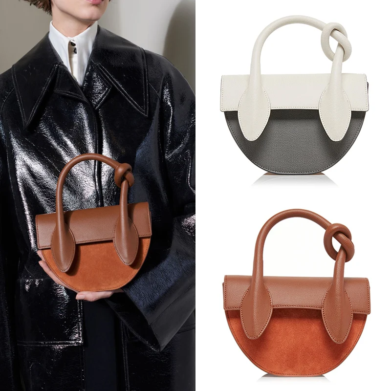 Полукруглая сумочка из искусственной кожи для женщин 2019 сумки через плечо