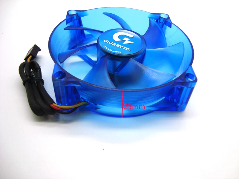 GIGABYTE 8025 92 мм вентилятор 12 В 0.09A 3pin компьютер процессор кулер Замена охлаждающий вентилятор с светодиодный подсветкой