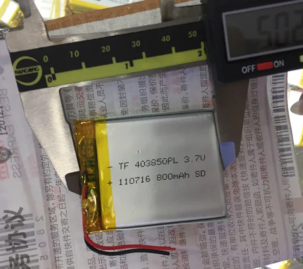 3,7 V литий-полимерный аккумулятор 403850 800 мАч ретранслятор точки детский планште для чтения MP4 автомобильный навигатор 404050 Перезаряжаемые литий-ионный аккумулятор