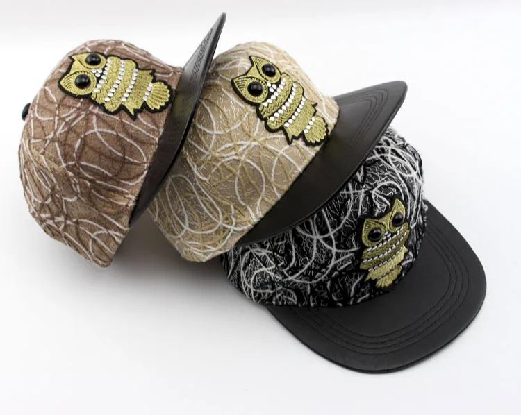 F455 подвеска в форме Совы Бейсбол Кепки для мальчиков и девочек дети Snapback стиле