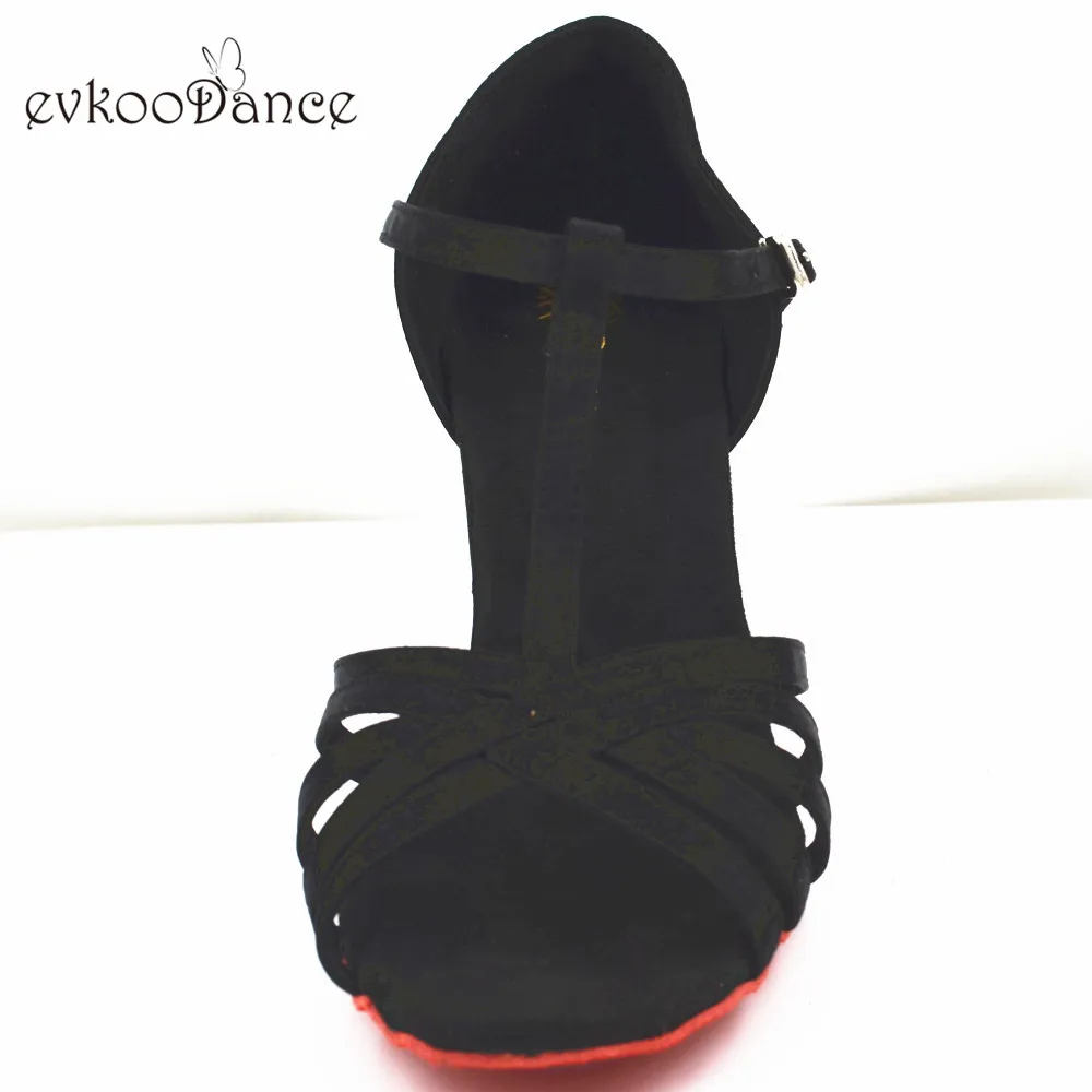 Женская обувь для латинских танцев Цвет Черный размеры США 4 12 Zapatos De Baile