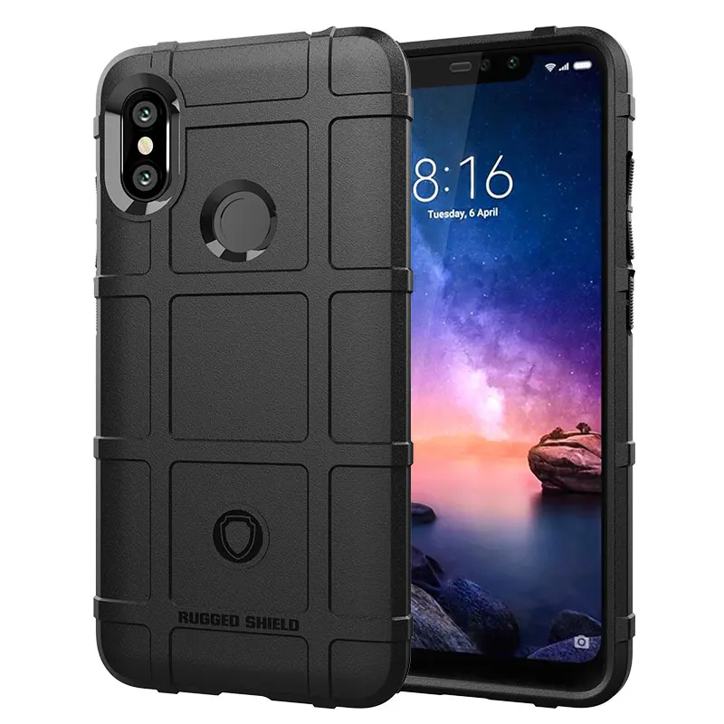 Чехол для Xiaomi Redmi Note 6 pro противоударный жесткий Гибридный армированный Защитный