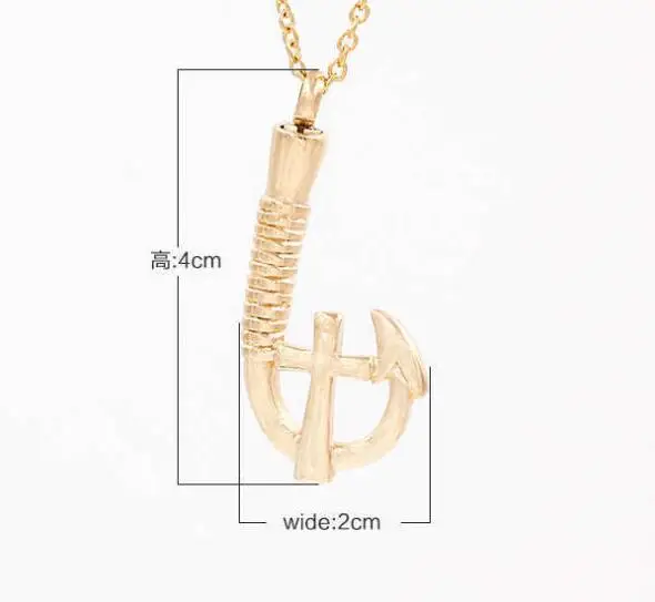 Выберите цвет из нержавеющей стали крест рыба крючок ожерелье памятная Кремация