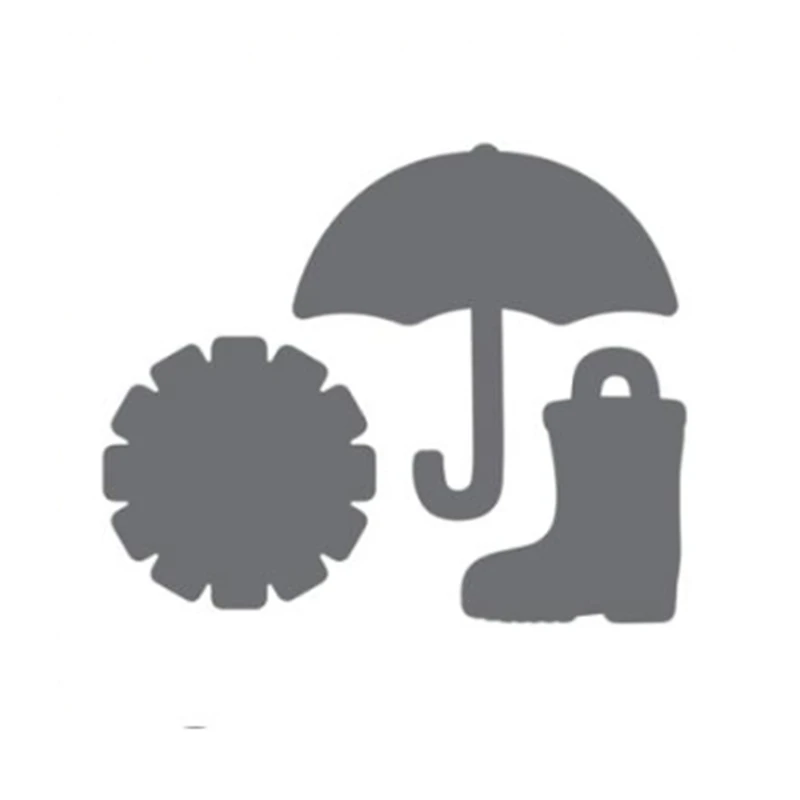 Naifumodo Sun Umbrella металлические режущие штампы для DIY скрапбукинга обувь фотоальбом