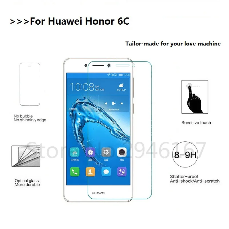 Для Huawei Honor6C DIG L21 не полное покрытие закаленное стекло для Honor 6C L01 L21HN Защитная