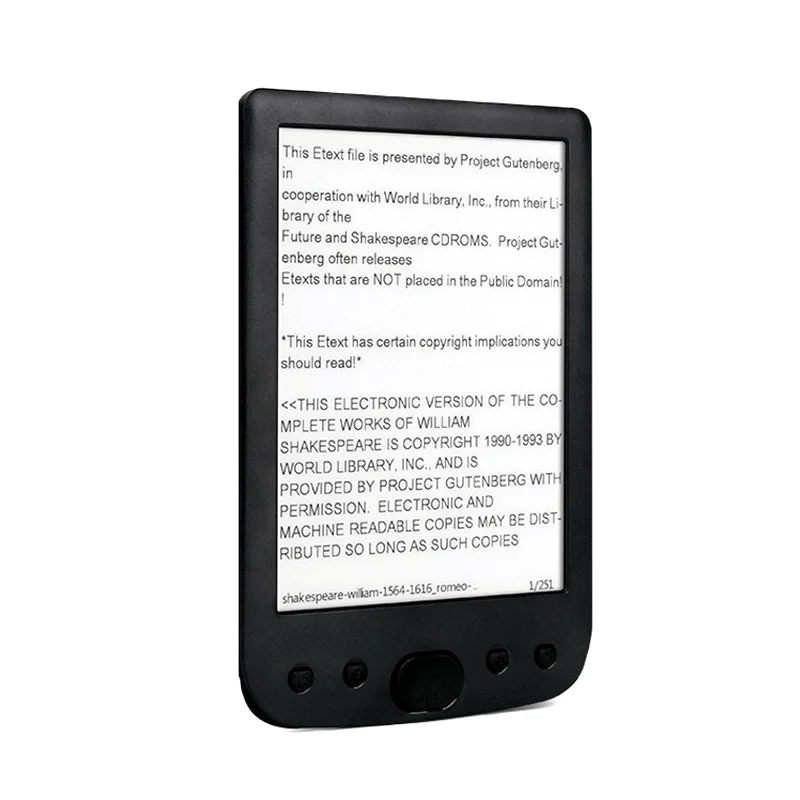 Новинка, 6 дюймов, 800x600, электронный B-ook Reader, HD, E-Ink, легко читаемый, 8 ГБ, цифровой считыватель электронных книг, слот для карт, максимальная поддержка карт 64 ГБ