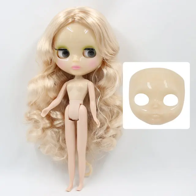normal body doll Заводская кукла blyth 1/6 bjd нормальное/шарнирное тело 30 см, руки AB и Лицевая панель как подарки - Цвет: normal body doll