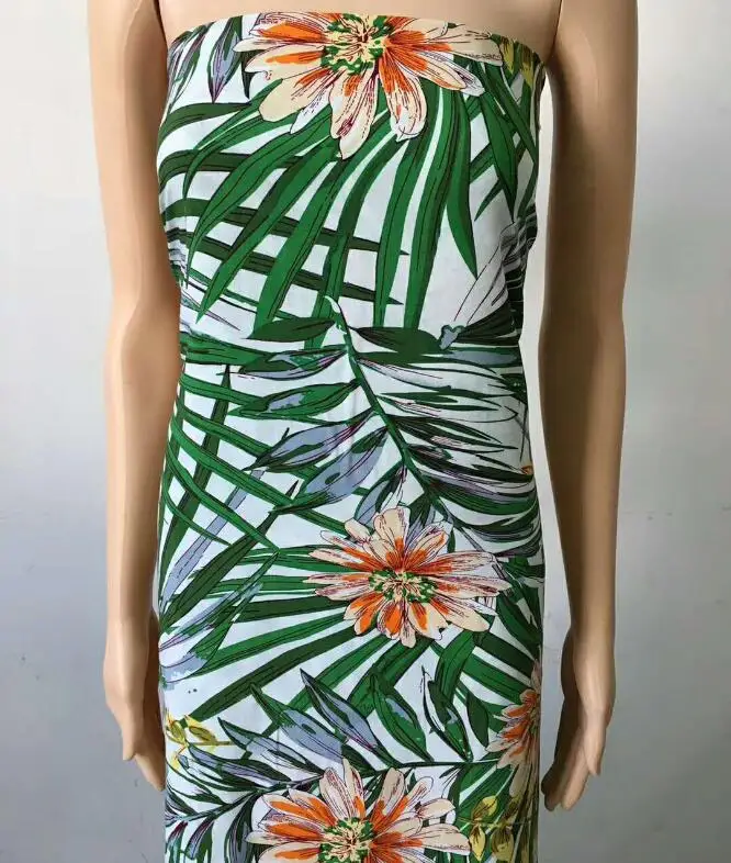 Высокое качество полиэстер тропический стиль Бабочка Цветы Ткань Для лоскутное