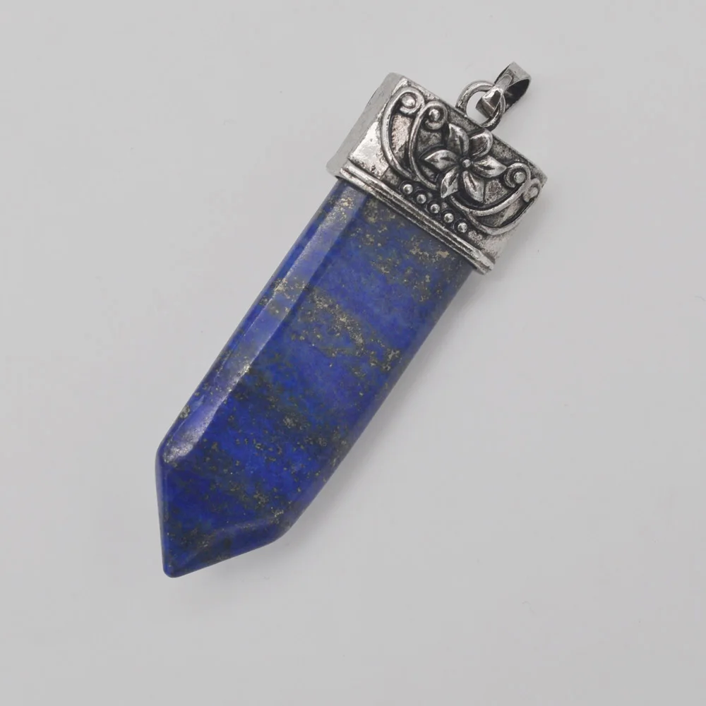 Lapis натуральный драгоценный камень подвеска Маятник Jewelry For Gift S3189 | Украшения и
