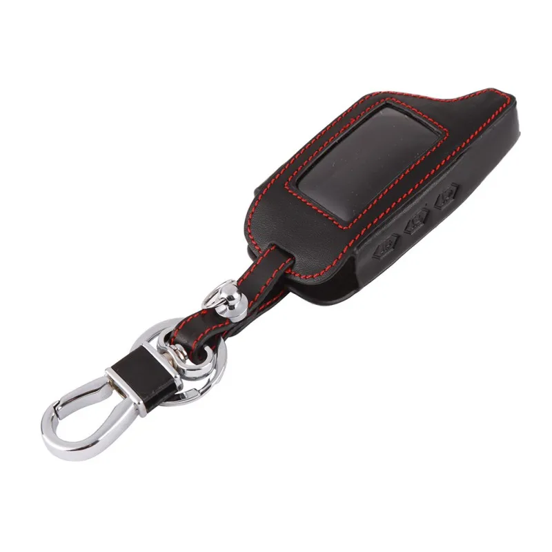 Кожаный чехол для ключей оригинального B9/B91/B6/B61/A91/A61/V7 C9 LCD Way Car Remote 2 Alarm |