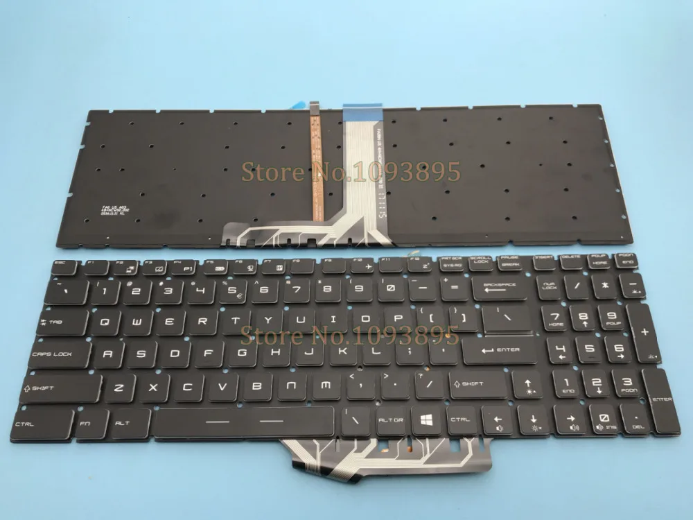 Для MSI CR62 2M 6M CR72 6ML 7ML CX62 2QD 6QD 6QL 7QL CX72 7TH GE62 203MX 6QF GE72 075MX 2Q английская клавиатура с
