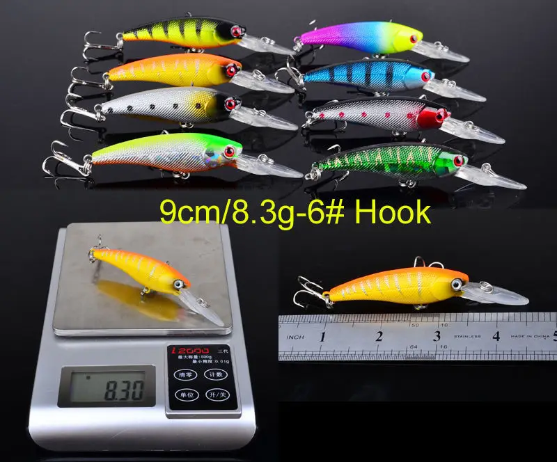 19 шт./лот смешанные наборы рыболовные приманки Crankbaits Минноу Адреналин приманка