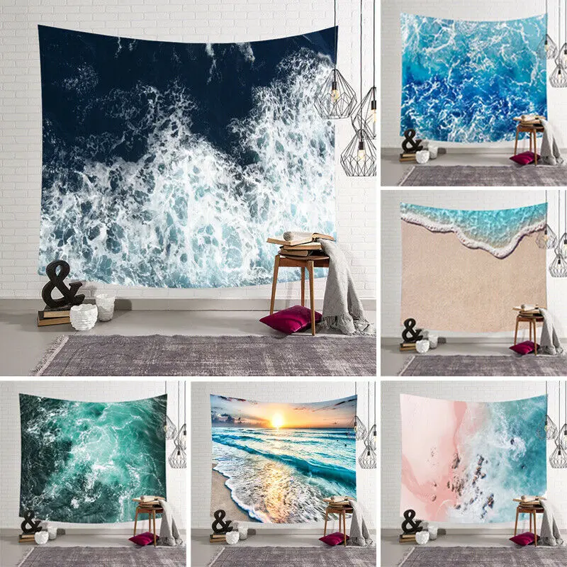 Новинка 2019 популярный мультяшный морской пейзаж Пляжное художественное висячее