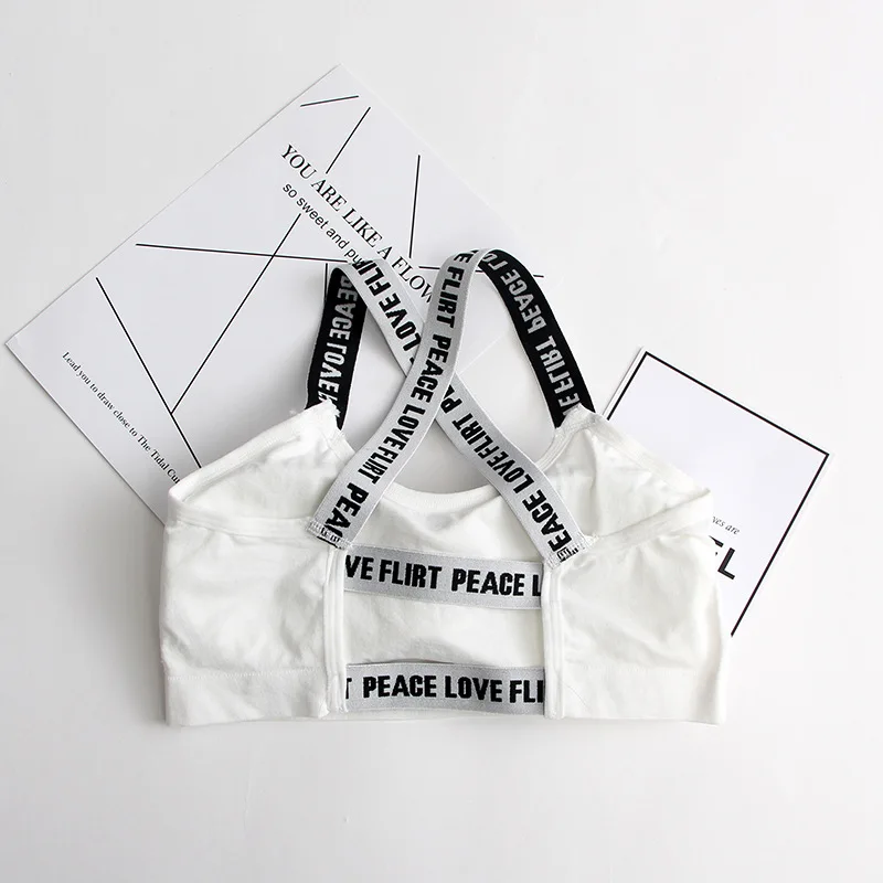 Модный сексуальный женский укороченный мягкий бюстгальтер с бретельками майка