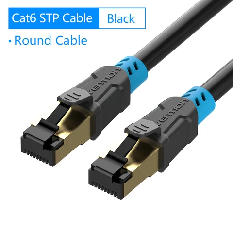 Ethernet-кабель Vention, экранированная витая пара, CAT 6, RJ45 Lan-кабель, патч-корд для компьютера и роутера, CAT6