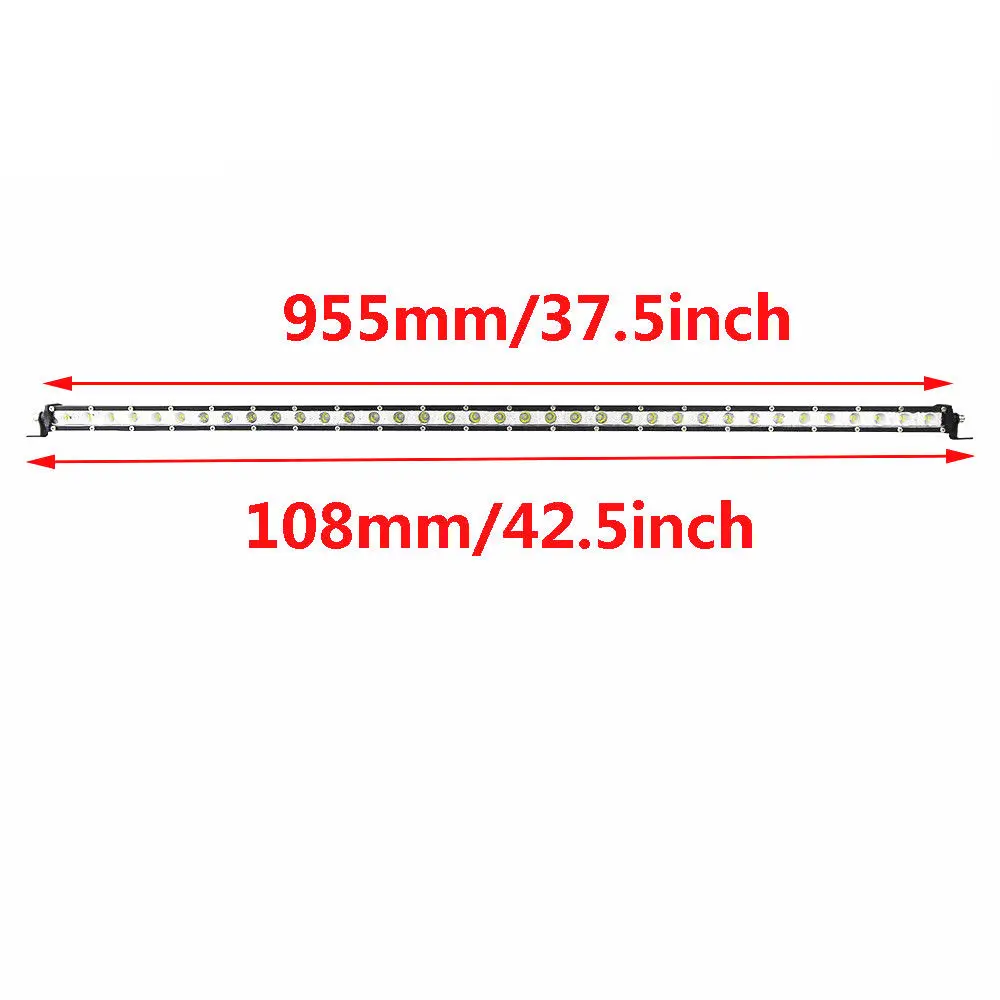 38inch combo beam Тонкий светодиодный светильник Однорядный " 13" 2" 25" 3" 38" дюймов 30 Вт 60 Вт 90 Вт 120 Вт 150 Вт 180 Вт для внедорожника 4X4 светодиодный светильник - Цвет: 38inch combo beam