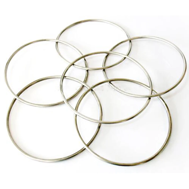 1sets six Connected Rings Kit 6 Linking Rings with Magnet Steel Pipe diameter 31cm street Magic Tricks  Magic Props