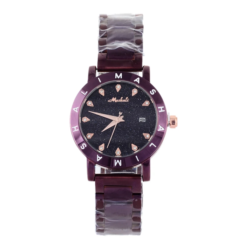 Новое поступление 2017 часы MASHALI из тяжелого металла и стали кварцевые наручные с