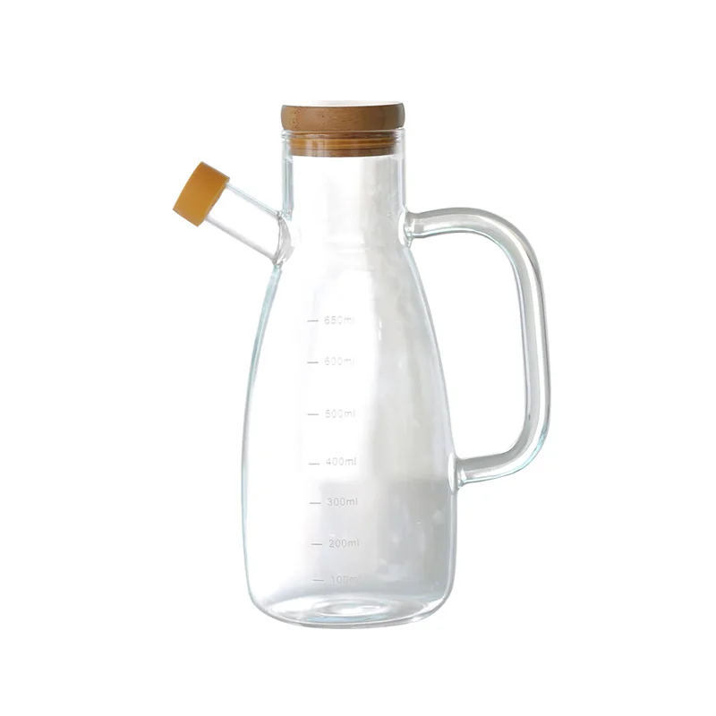 Японское стекло масло банка кухонные принадлежности большой соус cruet бутылка для уксуса Бытовая бутылка масла контейнер для крупы стеклянный контейнер - Цвет: 700ml