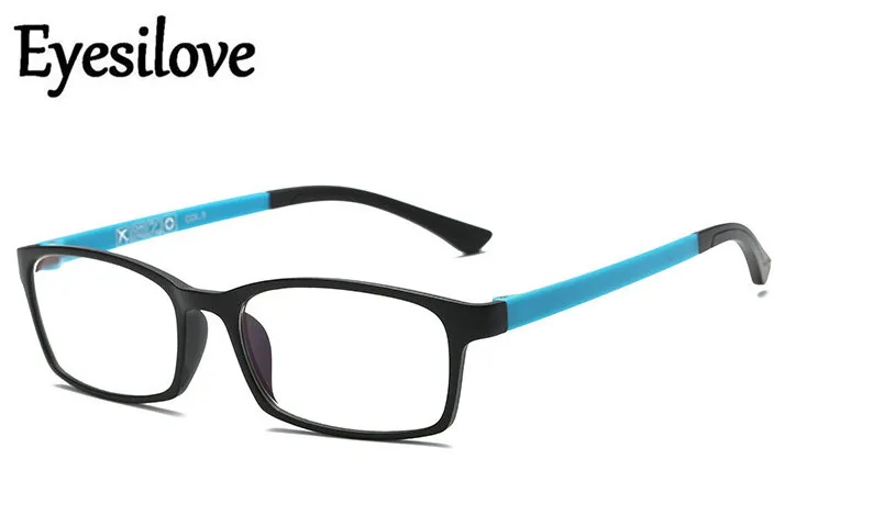 Eyesilove из ультема, небольшой TR90 глаз, очки с оправой для Для женщин Для мужчин рецептурные оптические оправы с прозрачными стеклами ультра-легкая, много цветов - Цвет оправы: Синий