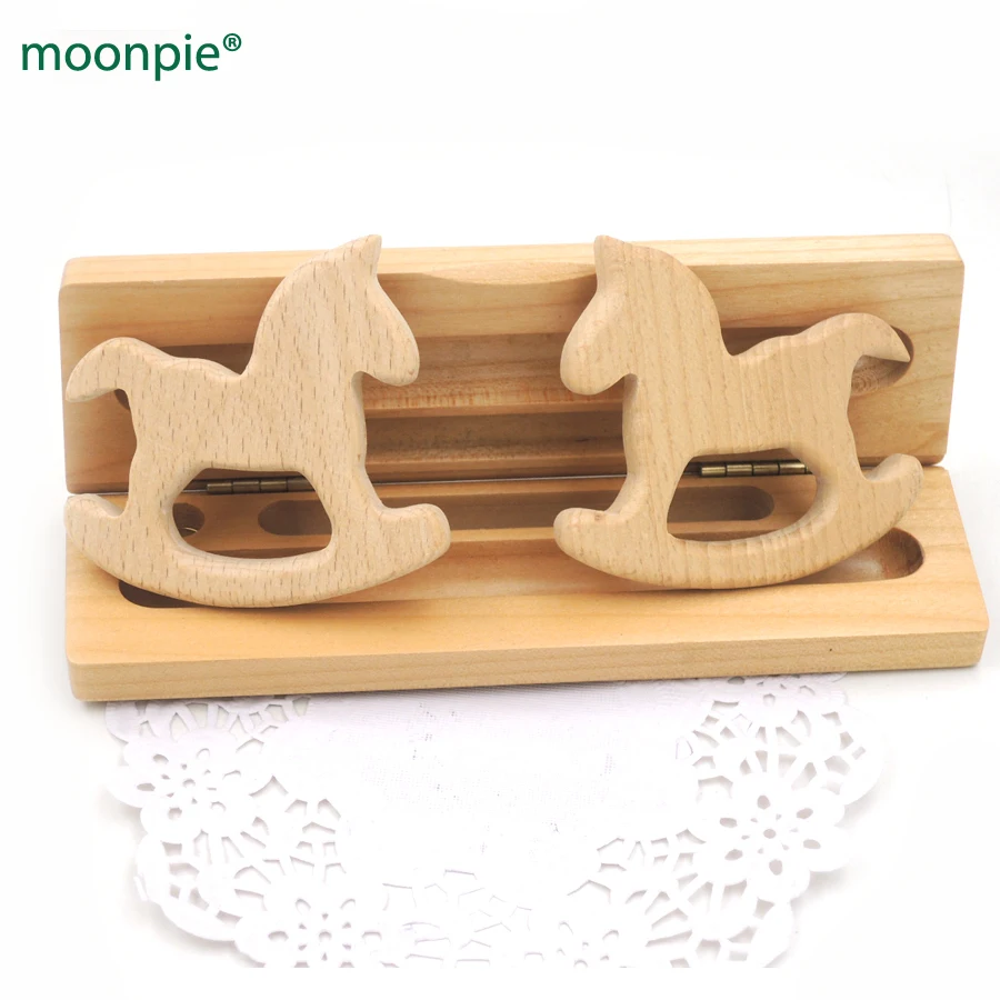 20 шт. деревянные Прорезыватели для зубов в форме лошади|ring teether|wooden ring teetherteether |