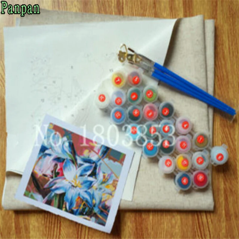 Безрамочная винтажная картина "Закат слона" своими руками по номерам маслом DIY Художественная абстракция на холсте ручной работы.