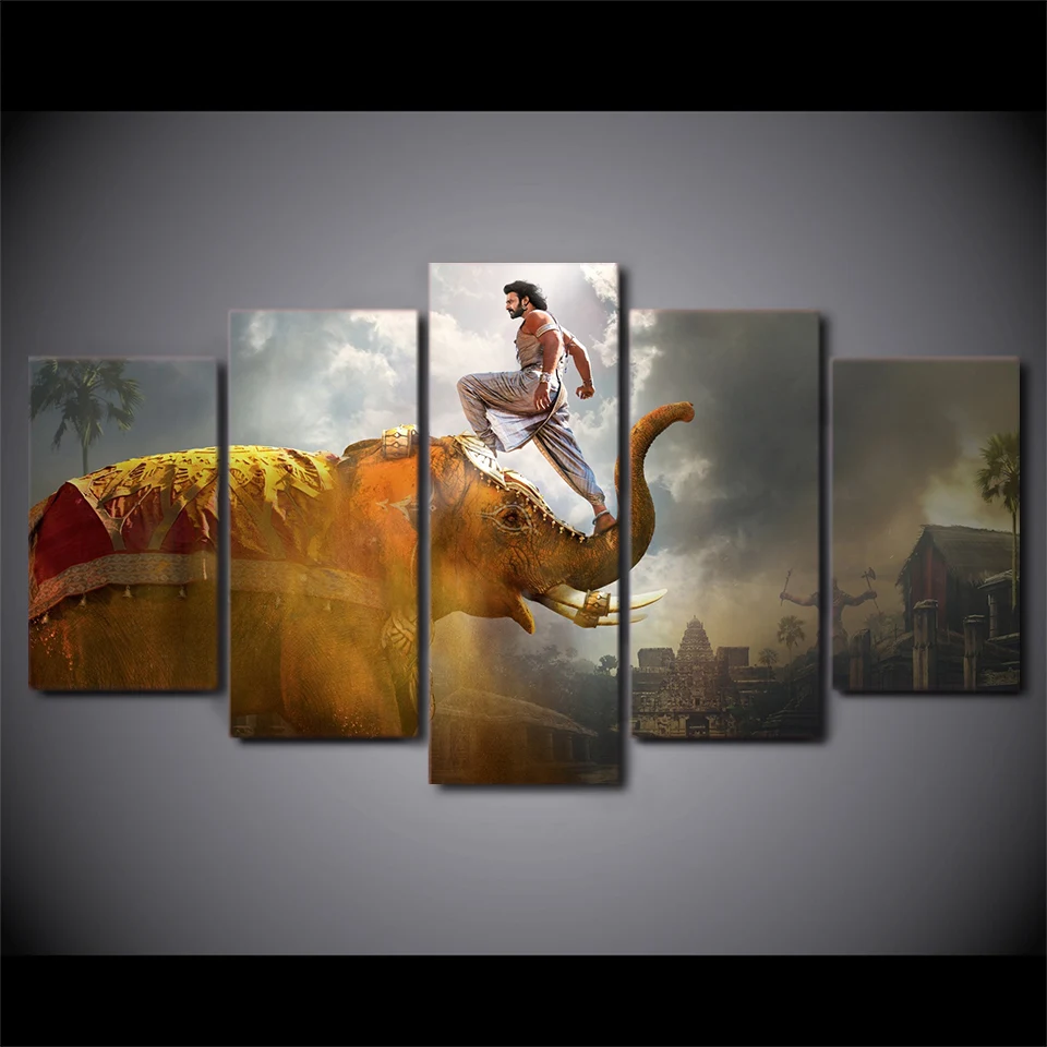 

Wholesale 5 Pieces/set Movie Poster Series painting large canvas print wall art modular painting on decoration/Free Shipping