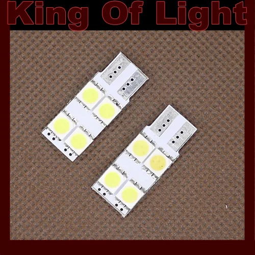 10x Высококачественная автомобильная светодиодная лампа 194 W5W 4smd T10 4 led smd 5050