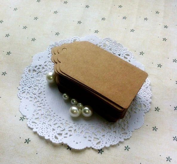 

Kraft/ White/ Black 500pcs/lot Large Size 9*4.5cm Blank Candy Box Hang Tag/ Price Tag/ Gift Tag With Rope