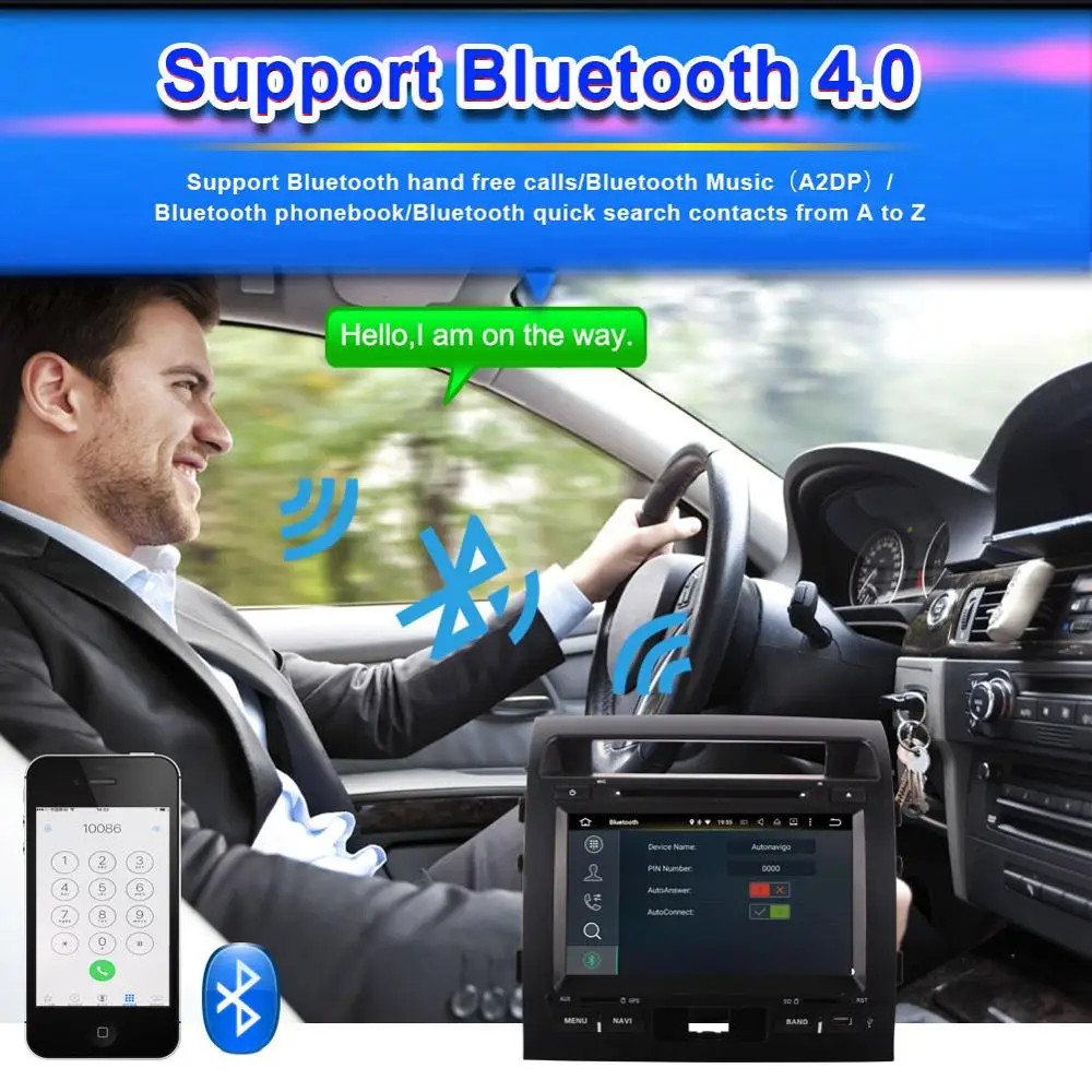Android 7 1/8 0 Octa Core 4 Гб RAM автомобильный DVD мультимедийный плеер GPS навигация для Toyota Land