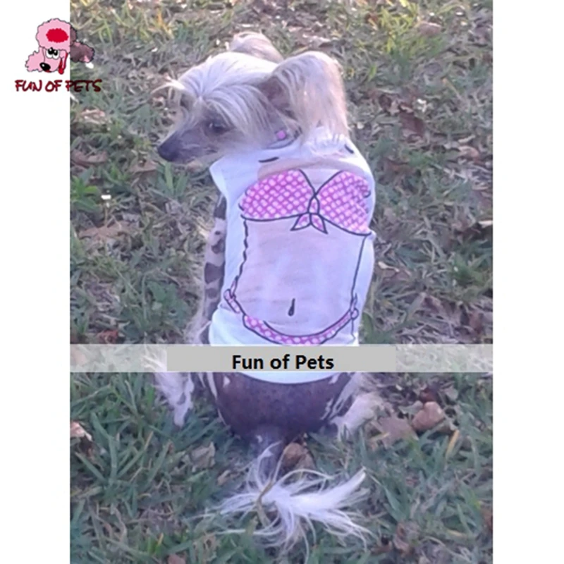 2017 полиэстер пикантное мышечное сексуальное бикини жилет для собак одежда