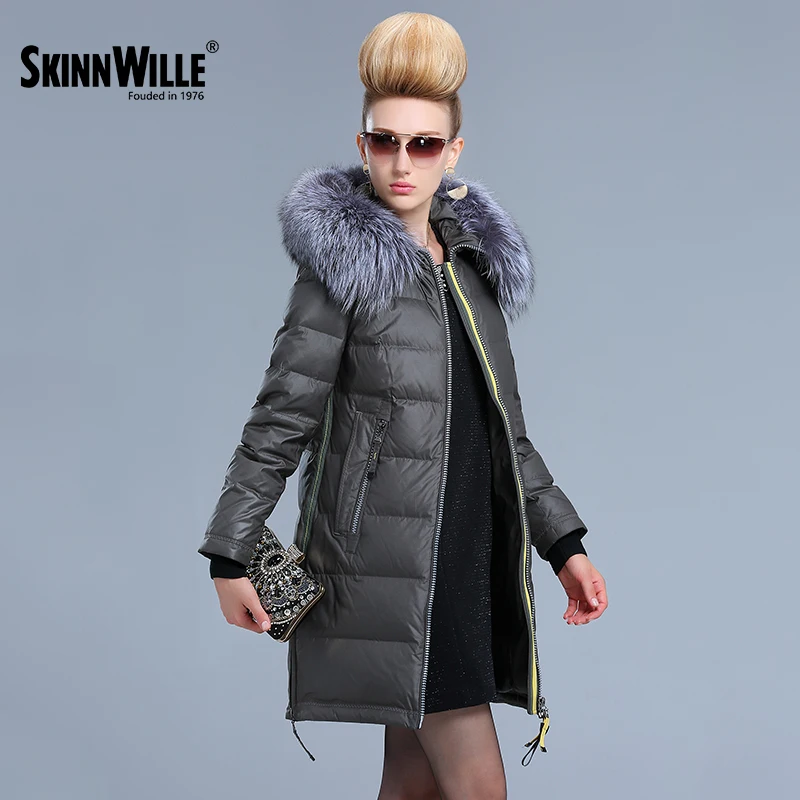 Skinnwille 2017 Зимняя Куртка Женская Пальто Женское Зимние Куртки Для Женщин Парка С