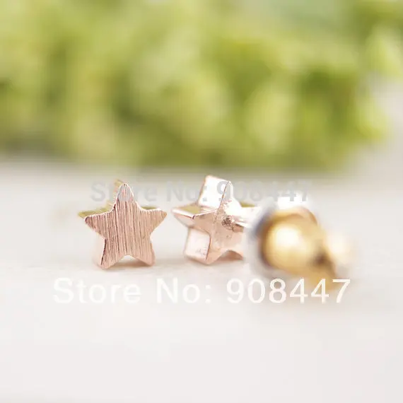 Женские матовые серьги SMJEL 30pcs-S025 модные серьги-пусеты со звездочкой оптовая