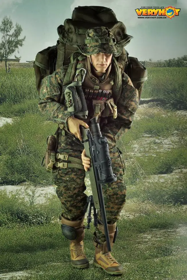 Аксессуары для фигурок в масштабе 1/6 униформа снайпера USMC экшн фигурки 12 дюймов