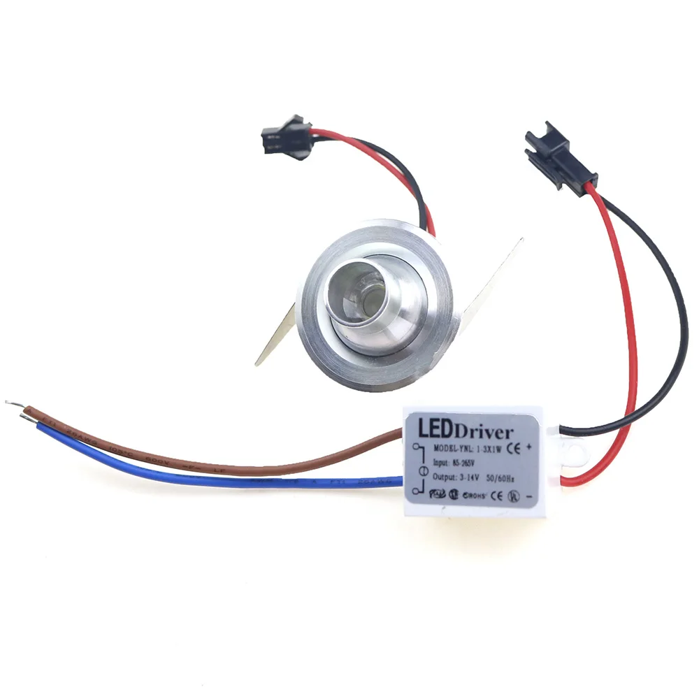 Светодиодный мини Светильник направленного света 1 Вт 220 В переменного тока|closet