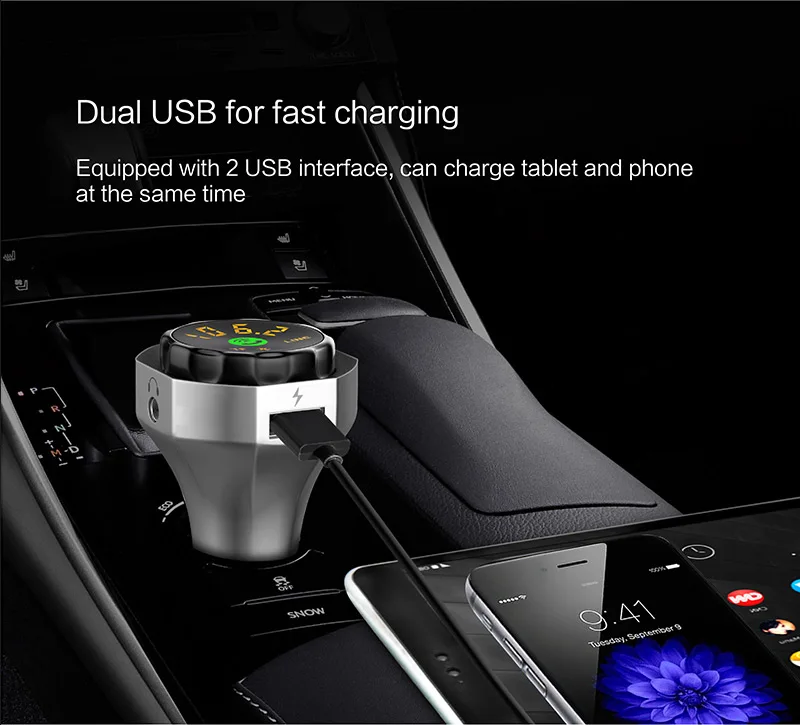 AP06 Автомобильный дисплей USB автомобильный комплект Bluetooth MP3 музыкальный плеер
