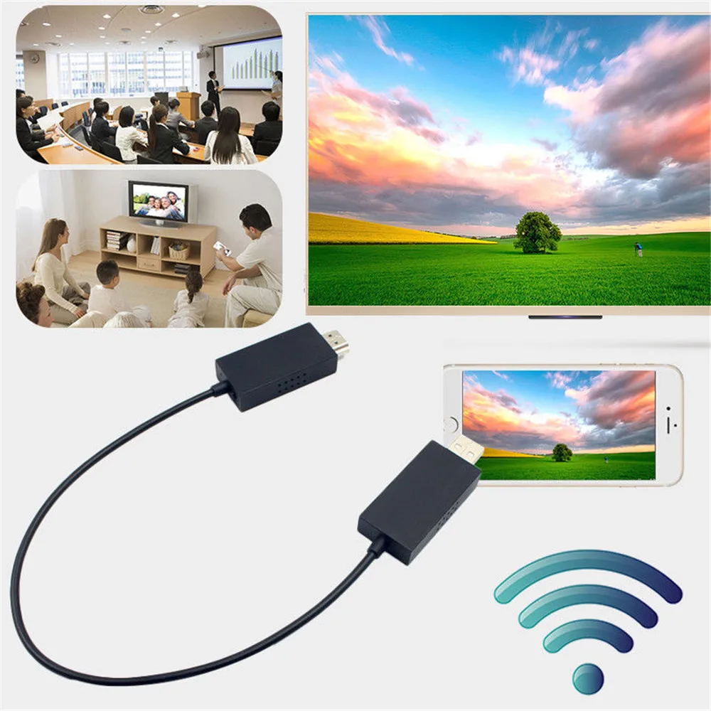 Quevinal новый для Microsoft беспроводной дисплей адаптер V2 приемник HDMI и USB порт черный |