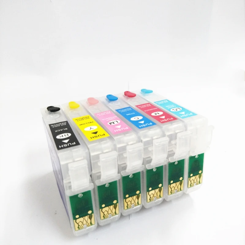 Многоразовый чернильный картридж Vilaxh T0821 T0816 для Epson T0821N Stylus R270 R390 TX650 T50 T59 RX590 TX700W